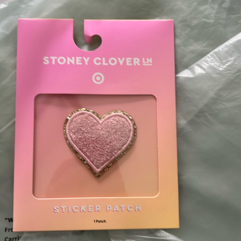 NWT Stoney Clover Lane x Target Pink Heart Sticker Patch